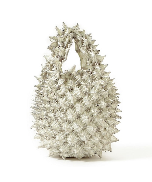 BUNZABURO(ブンザブロウ)の「プチバッグ タイダイ染め(エコバッグ/サブバッグ・レディース・パープル/ベージュ・FREE)」の2枚目の写真