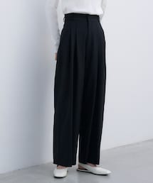 SIWEM | WIDE BELT TUCK PANTS(スラックス)