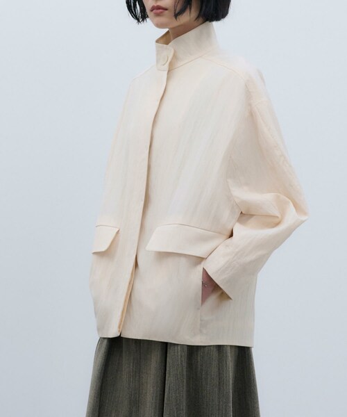 SIWEM（シウム）の「TYPEWRITER CREPE COCOON BLOUSON（ブルゾン