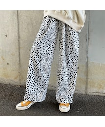 copine | ダルメシアン柄ワイドパンツ（2color）(その他パンツ)