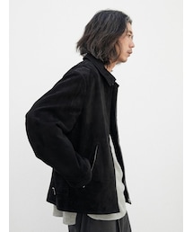 LIDNM | SUPER SOFT SHEEP SUEDE ZIP (ブルゾン)