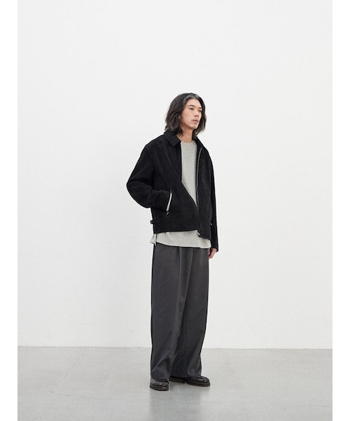 LIDNM（リドム）の「SUPER SOFT SHEEP SUEDE ZIP（ブルゾン）」 - WEAR