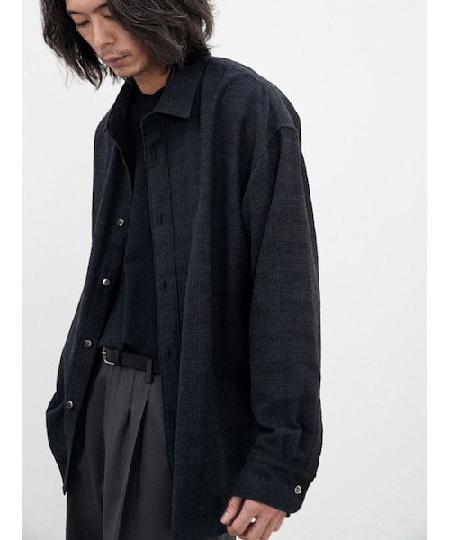LIDNM（リドム）の「ITALY GAUZE CHECK SHIRT（シャツ/ブラウス