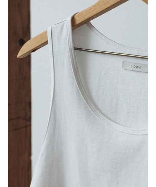 LIDNM（リドム）の「MVS LAYERED TANK TOP（タンクトップ・メンズ・ホワイト/グレー/ブラック・S/M/L）」の12枚目の写真