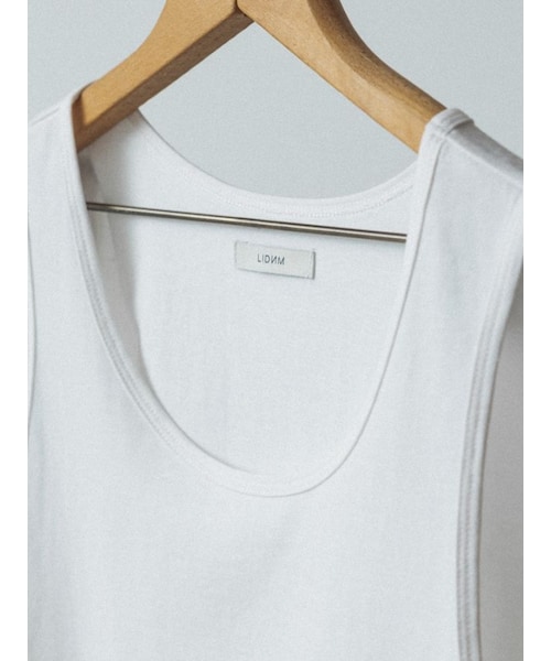 LIDNM（リドム）の「MVS LAYERED TANK TOP（タンクトップ・メンズ・ホワイト/グレー/ブラック・S/M/L）」の13枚目の写真