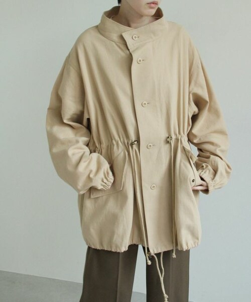 Crisp（クリスプ）の「オーバースノーパーカー[c8R3201]（マウンテンパーカー・レディース・ベージュ/ブラック/ホワイト・FREE）」の3枚目の写真