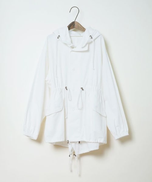 Crisp（クリスプ）の「オーバースノーパーカー[c8R3201]（マウンテンパーカー・レディース・ベージュ/ブラック/ホワイト・FREE）」の4枚目の写真