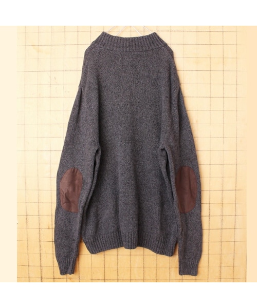CHAPS(チャップス)の「USA CHAPS チャップス コットン ヘンリーネック セーター ハイネック グレー メンズM アメリカ古着(ニット/セーター・レディース・グレー・M)」の3枚目の写真
