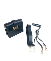 A.D.G | 2strap Gold Buckle Square Bag (black)(ショルダーバッグ)