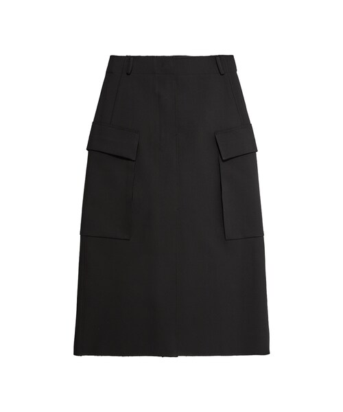 JNBY（ジェーエヌビーワイ）の「Flap-pockets Polyester Utility Skirt（スカート・レディース・ブラック/ベージュ・36/38/40）」の2枚目の写真