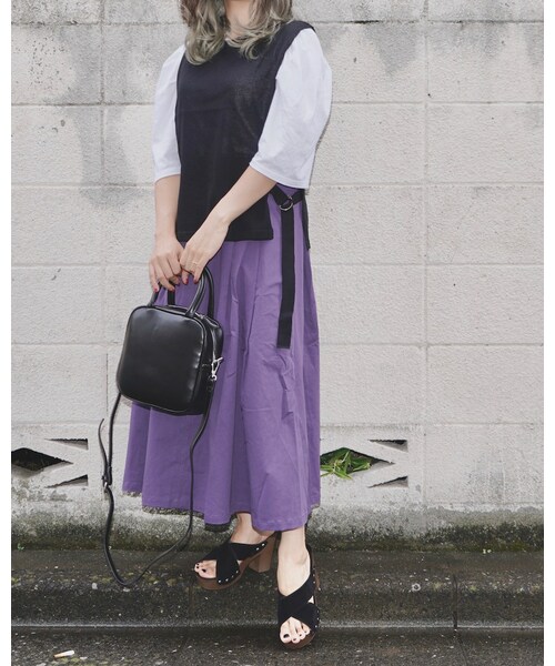 A.D.G（エーディージー）の「D-Ring Belted Knit Vest (black)（ベスト・レディース・ブラック・FREE）」の5枚目の写真