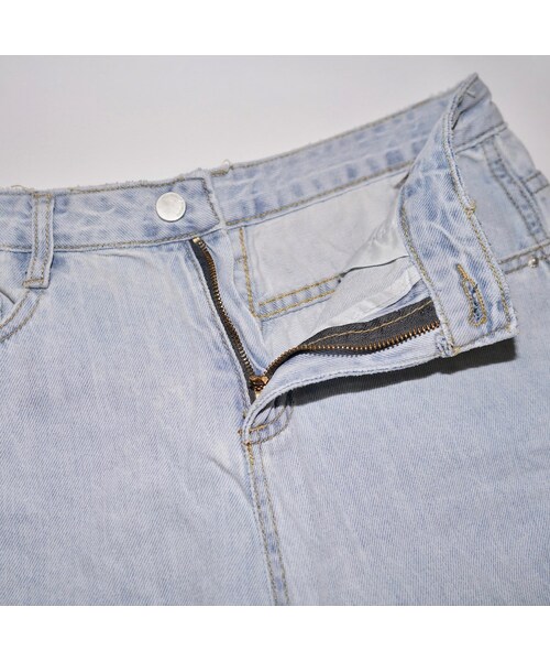 A.D.G(エーディージー)の「Left Knee Crush Denim Pants (light blue)(デニムパンツ・レディース・ブルー・FREE)」の8枚目の写真