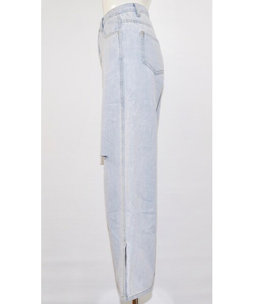 A.D.G(エーディージー)の「Left Knee Crush Denim Pants (light blue)(デニムパンツ・レディース・ブルー・FREE)」の10枚目の写真