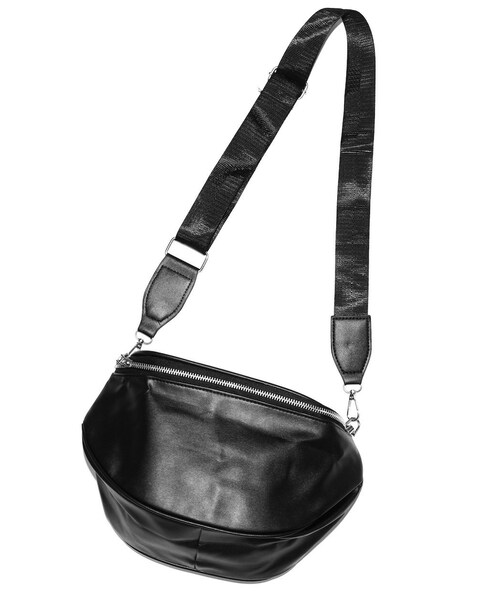 A.D.G(エーディージー)の「Black Leather Touch Saddle Bag(ショルダーバッグ・レディース・ブラック・FREE)」の7枚目の写真