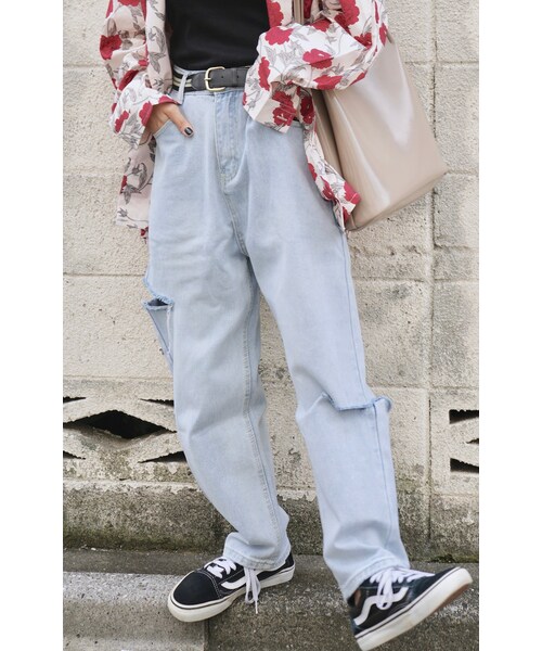 A.D.G（エーディージー）の「RETRO COLOR LINE BELT (black)（ベルト・レディース・ブラック・FREE）」の2枚目の写真