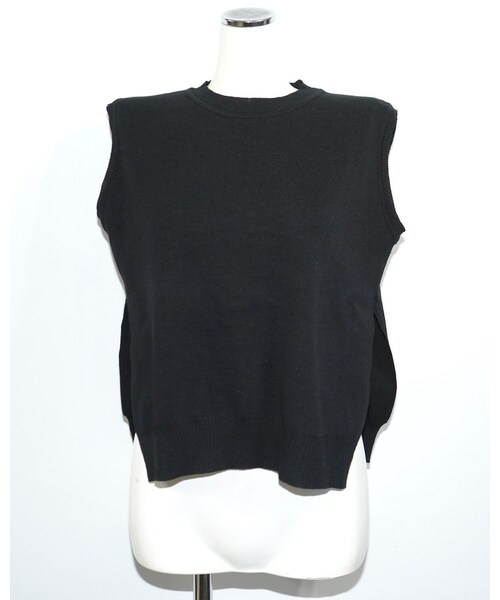 A.D.G（エーディージー）の「Stripe Blouse&Knit Vest 2P SET（その他トップス・レディース・ブラック・FREE）」の7枚目の写真