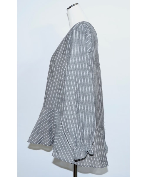 A.D.G（エーディージー）の「Stripe Blouse&Knit Vest 2P SET（その他トップス・レディース・ブラック・FREE）」の12枚目の写真