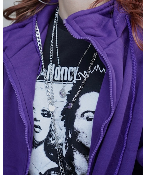 A.D.G(エーディージー)の「Pin Motif Chain Necklace (silver)(ネックレス・レディース・シルバー・FREE)」の2枚目の写真