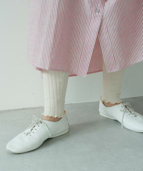 Crisp(クリスプ)の「ミリタリーメロウレギンス(レギンス/スパッツ・レディース・グレー/アイボリー・FREE)」の2枚目の写真