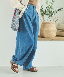 Crisp | サスペンダーボリュームデニムパンツ[c2R3280](デニムパンツ)