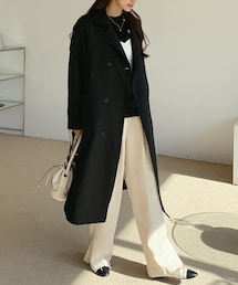 DHOLIC | ベルト付ツーボタントレンチコート・全3色(トレンチコート)