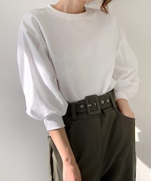 DHOLIC（ディーホリック）の「7分丈パフスリーブスウェット・全3色（スウェット・レディース）」