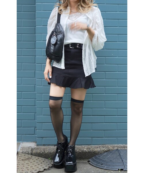 A.D.G（エーディージー）の「Lace Trim V-neck Tank Top (white)（シャツ/ブラウス・レディース・ホワイト・FREE）」の2枚目の写真