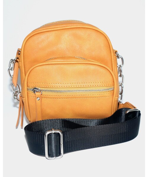 A.D.G（エーディージー）の「Silver Chain Shoulder Bag (mustard)（ショルダーバッグ）」 WEAR