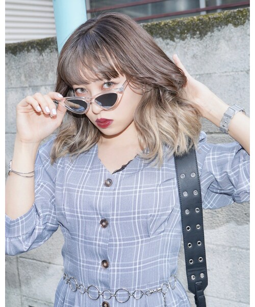 A.D.G(エーディージー)の「Cat Eye Clear Sunglass(サングラス・レディース・その他・FREE)」の2枚目の写真