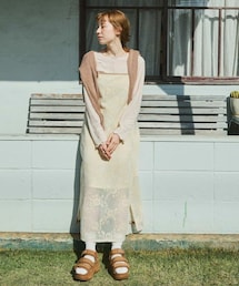 Crisp | バイカラーフラワーレースワンピース[c2R3245](ワンピース)