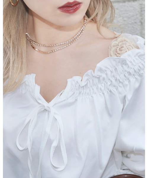 A.D.G(エーディージー)の「Flower All Lace Lingerie Bustier (beige)(キャミソール・レディース・ベージュ・FREE)」の5枚目の写真