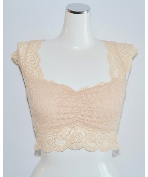 A.D.G(エーディージー)の「Flower All Lace Lingerie Bustier (beige)(キャミソール・レディース・ベージュ・FREE)」の7枚目の写真