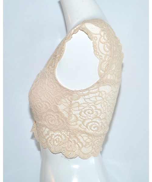A.D.G(エーディージー)の「Flower All Lace Lingerie Bustier (beige)(キャミソール・レディース・ベージュ・FREE)」の9枚目の写真