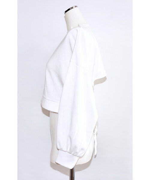 A.D.G（エーディージー）の「Back Lace-up Ribbon Sweat PO(white)（スウェット・レディース・ホワイト・FREE）」の9枚目の写真