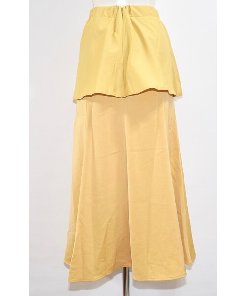 A.D.G（エーディージー）の「Ribbon String Mermaid Long Skirt (yellow)（スカート・レディース・イエロー・FREE）」の7枚目の写真