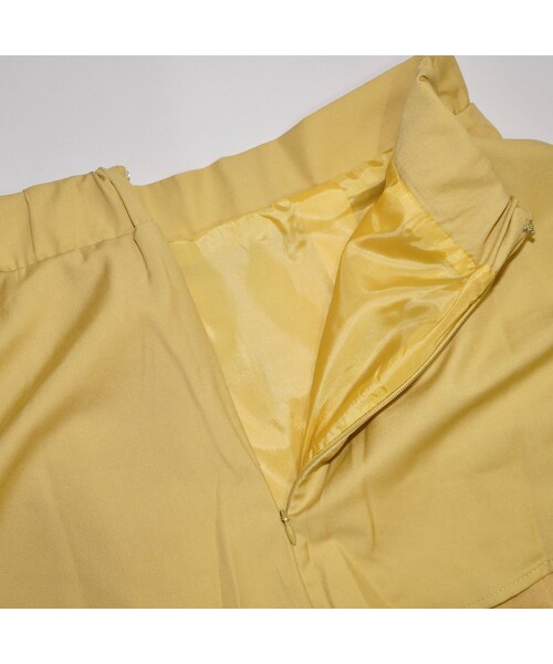 A.D.G（エーディージー）の「Ribbon String Mermaid Long Skirt (yellow)（スカート・レディース・イエロー・FREE）」の8枚目の写真