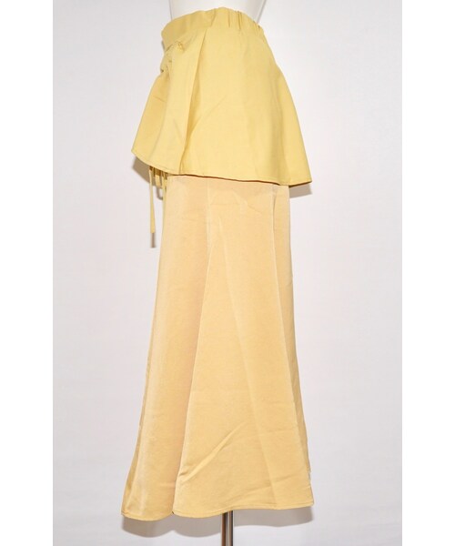A.D.G（エーディージー）の「Ribbon String Mermaid Long Skirt (yellow)（スカート・レディース・イエロー・FREE）」の9枚目の写真