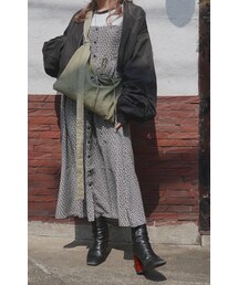 A.D.G | Balloon Sleeve Nylon Blouson (black)(ブルゾン)