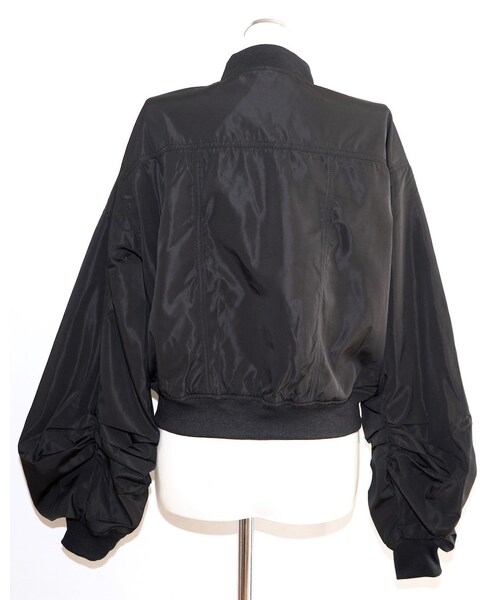 A.D.G(エーディージー)の「Balloon Sleeve Nylon Blouson (black)(ブルゾン・レディース・ブラック・FREE)」の10枚目の写真