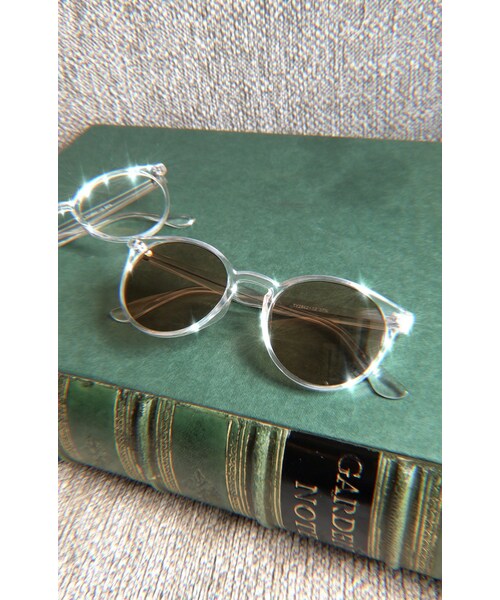 A.D.G(エーディージー)の「Clear Flame Boston Sunglass (brown-clear)(サングラス・レディース・ブラウン・FREE)」の1枚目の写真