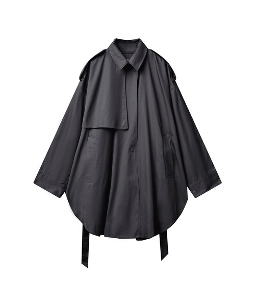 JNBY(ジェーエヌビーワイ)の「Structured Handsome Cotton-twil Trench Coat(トレンチコート・レディース・ホワイト/ブラック/ベージュ・34/36/38)」の3枚目の写真