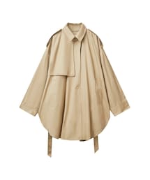Structured Handsome Cotton-twil Trench Coat