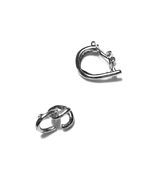A.D.G(エーディージー)の「2type Silver Earring & Ear cuff 2P SET(イヤリング(片耳用)・レディース・シルバー・FREE)」の5枚目の写真