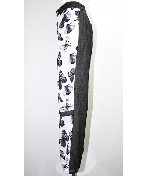 A.D.G(エーディージー)の「Butterflies&Black Denim Switching Pants(デニムパンツ・レディース・ブラック・FREE)」の9枚目の写真