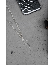 A.D.G | Die Cutting Cross Motif Necklace（silver）(ネックレス)