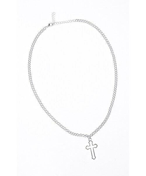 A.D.G(エーディージー)の「Die Cutting Cross Motif Necklace(silver)(ネックレス・レディース・シルバー・FREE)」の5枚目の写真