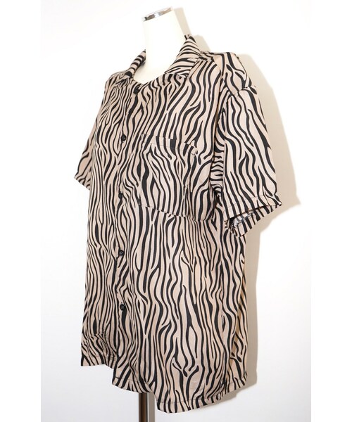 A.D.G（エーディージー）の「Zebra Big S/S Shirts (beige)（シャツ/ブラウス・レディース・ベージュ・FREE）」の6枚目の写真