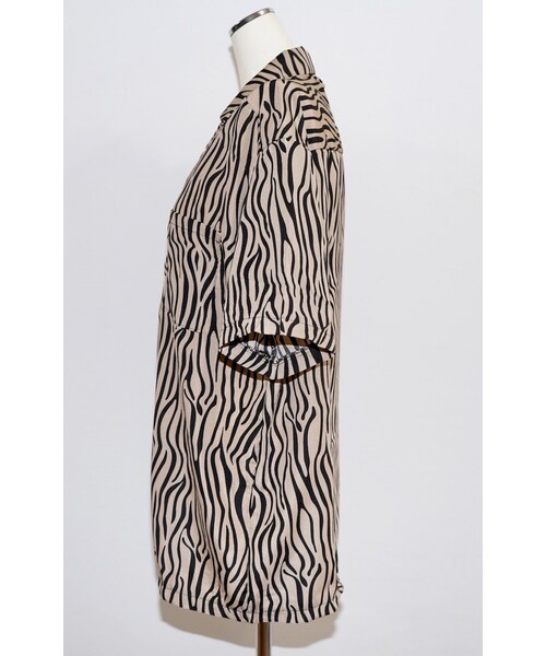A.D.G（エーディージー）の「Zebra Big S/S Shirts (beige)（シャツ/ブラウス・レディース・ベージュ・FREE）」の7枚目の写真