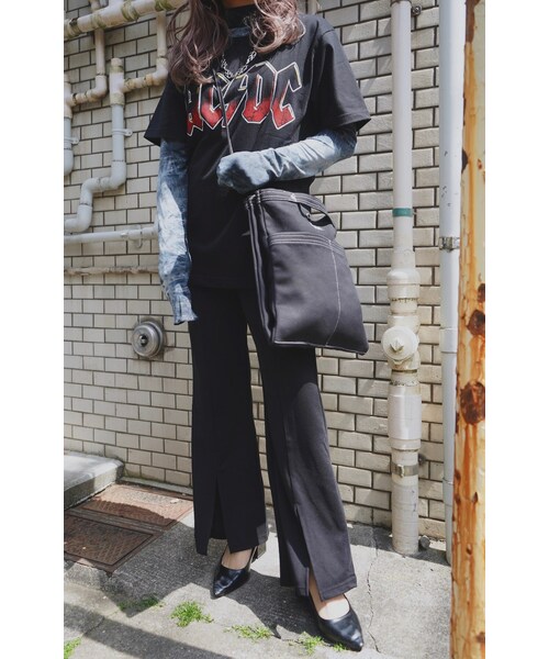 A.D.G(エーディージー)の「Tie-dye High Neck L/S Tops(blue)(Tシャツ/カットソー・レディース・ブルー・FREE)」の4枚目の写真