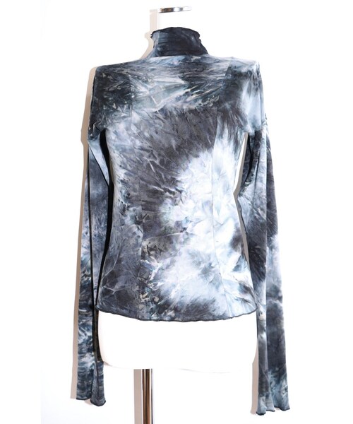 A.D.G(エーディージー)の「Tie-dye High Neck L/S Tops(blue)(Tシャツ/カットソー・レディース・ブルー・FREE)」の5枚目の写真